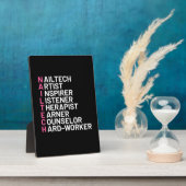 Plaque Photo Artiste à ongles Inspirer (Côté)