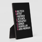 Plaque Photo Artiste à ongles Inspirer (Côté)