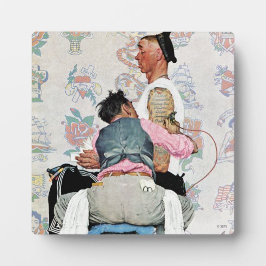 Plaque Photo Artiste du tatouage (Devant)