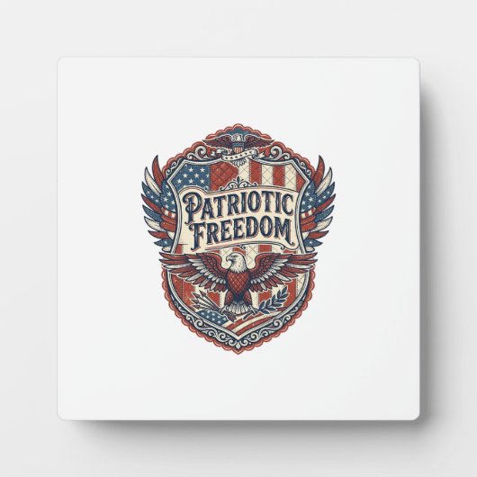 Plaque Photo Artiste Patchwork Patriotique (Devant)