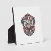 Plaque Photo Artiste Patchwork Patriotique (Recto)
