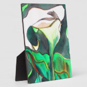 Plaque Photo Arum Lily aquarelle peinture originale (Côté)