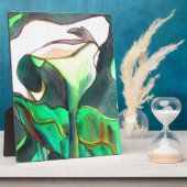 Plaque Photo Arum Lily aquarelle peinture originale (Côté)