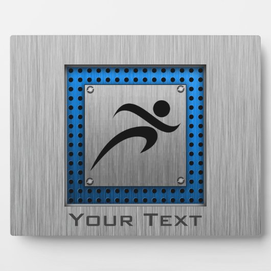 Plaque Photo Aspect métallique brossé en cours d'exécution (Devant)