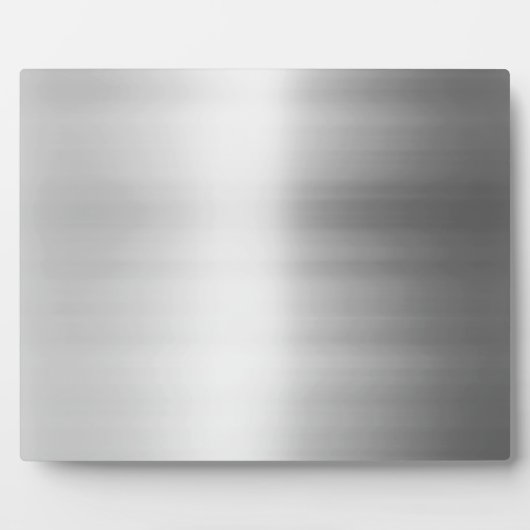 Plaque Photo Aspect métallique en acier inoxydable (Devant)