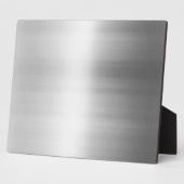 Plaque Photo Aspect métallique en acier inoxydable (Côté)
