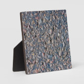 Plaque Photo Asphalte et texture de galets (Recto)