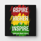 Plaque Photo ASPIRE PLUS HAUT POUR INSPIRER LE MOIS DE L'Histoi (Devant)