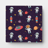 Plaque Photo Astronaut Animaux Dans Le Motif Spatial I (Devant)