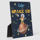 Plaque Photo 👨 ‍ 🚀 Astronaut thème Espace mignon Personnalisé (Côté)