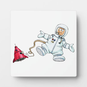 Plaque Photo astronaute