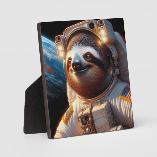 Plaque Photo Astronaute de Sloth (Recto)