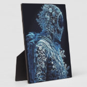 Plaque Photo Astronaute floral givré (Côté)