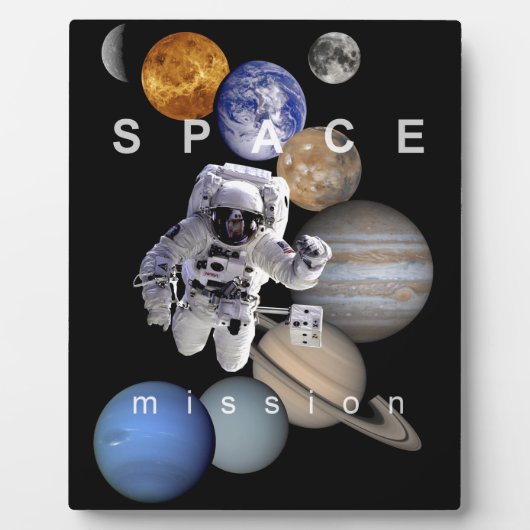 Plaque Photo astronef mission solar system planar (Devant)