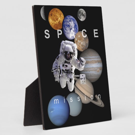 Plaque Photo astronef mission solar system planar (Côté)