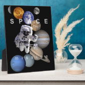 Plaque Photo astronef mission solar system planar (Côté)