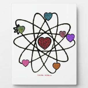 Plaque Photo Atomic Saint-Valentin Cœurs Imprimés Léopard