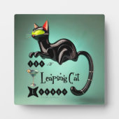 Plaque Photo Atomique Futuriste Le Leaping Cat Lounge (Devant)