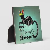 Plaque Photo Atomique Futuriste Le Leaping Cat Lounge (Recto)