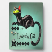 Plaque Photo Atomique Futuriste Le Leaping Cat Lounge (Devant)