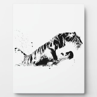 Plaque Photo Attaque au tigre