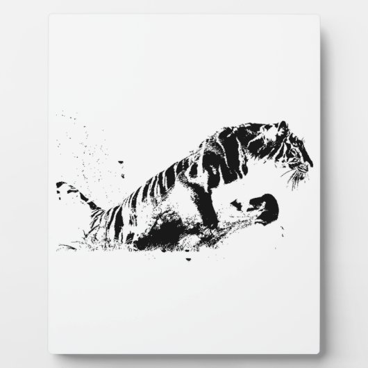 Plaque Photo Attaque au tigre (Devant)