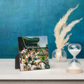 Plaque Photo Atteindre la balle de course à domicile (Insitu)