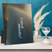 Plaque Photo Attendez-vous à Miracles ! (Côté)