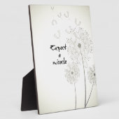 Plaque Photo Attendez-vous à un Miracle Inspirational (Côté)