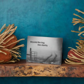 Plaque Photo Au-delà du brouillard, la clarté (Côté)