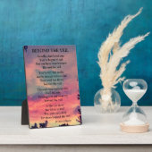 PLAQUE PHOTO AU-DELÀ DU POÈME DE VOILE (Côté)