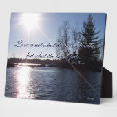 Plaque Photo Au-dessus du lac (Côté)