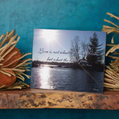 Plaque Photo Au-dessus du lac (Côté)