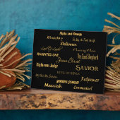 Plaque Photo au nom de Jésus... (Côté)