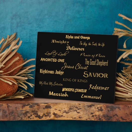 Plaque Photo au nom de Jésus... (Côté)