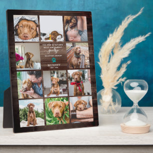 Plaque Photo Au revoir le plus dur   Mémorial pour animaux de c