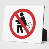 Plaque Photo AUCUN ⚠ Drôle Toilette Thaïlandaise ⚠ (Côté)