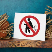 Plaque Photo AUCUN ⚠ Drôle Toilette Thaïlandaise ⚠ (Côté)