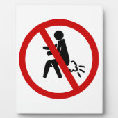 Plaque Photo AUCUN ⚠ Drôle Toilette Thaïlandaise ⚠ (Devant)