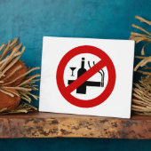 Plaque Photo AUCUN Fumeur ⚠ THÉ ⚠ (Côté)