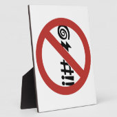 Plaque Photo Aucune malédiction autorisée, Signal, Virginie, Ét (Côté)