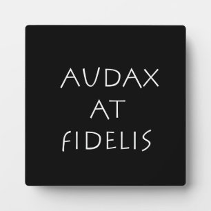 Plaque Photo Audax à fidelis