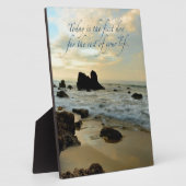 Plaque Photo Aujourd'hui est le premier jour (Côté)