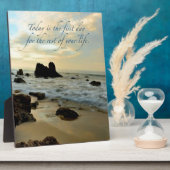 Plaque Photo Aujourd'hui est le premier jour (Côté)