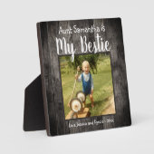 Plaque Photo Aunt Bestie Desk Photo (Recto)