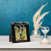 Plaque Photo Aunt Bestie Glitter Desk Photo (Insitu)