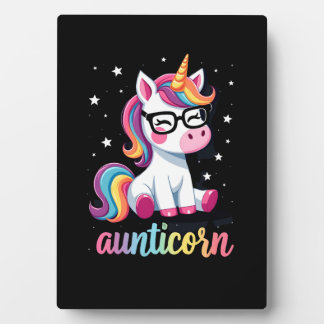 Plaque Photo Aunticorn Aunty Dabbing Unicorn Auntie Aunt Christ