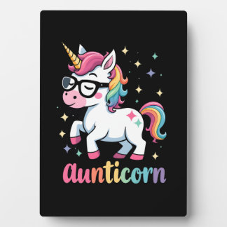 Plaque Photo Aunticorn Aunty Dabbing Unicorn Auntie Aunt Christ