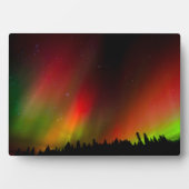 Plaque Photo Aurora Borealis et arbres (Devant)