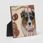 PLAQUE PHOTO AUSTRALIAN SHEPHERD (Recto)